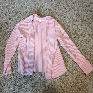 GAP KIDS Light Pink Ribbed Cardigan